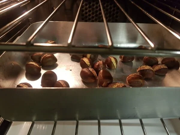Castagne al forno